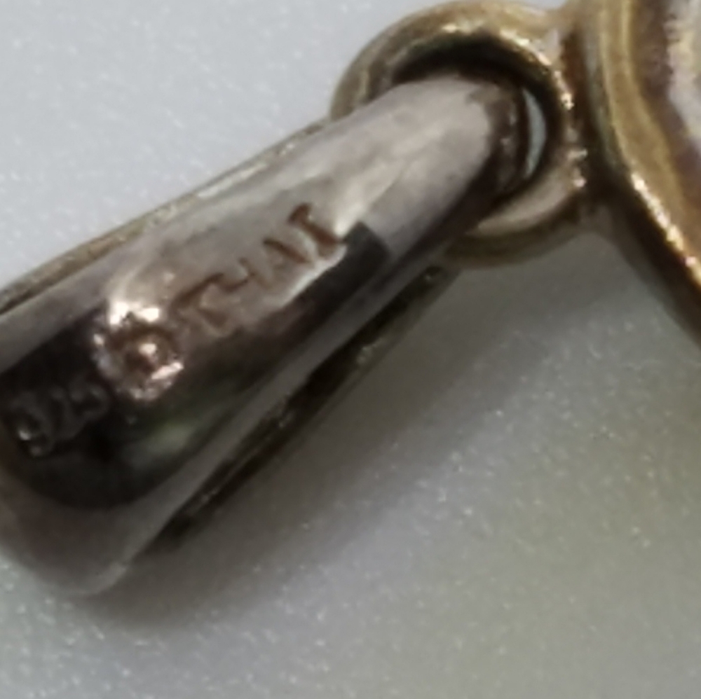 Vintage Silver/Ruby Cross - image 3